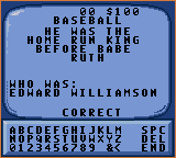 Jeopardy Sports Edition screenshot 3 for Sega Game Gear